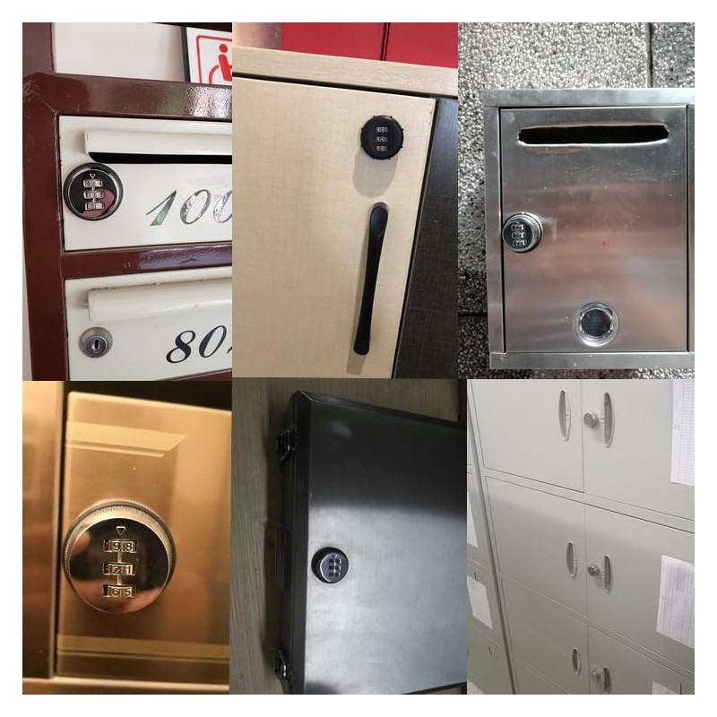 Anti-Theft Coded Lock, Hasp Latch, Cabinets Hasp Lock, Twist Knob