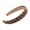 Frcolor Crystal Alice Band Girls Wide Rhinestone Hair Hoop Party Festival Costume Headband (Mixed Colour)