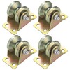 Pack of 4 Pulleys for Ropes, V-Groove Roller Wheel, Pulley,