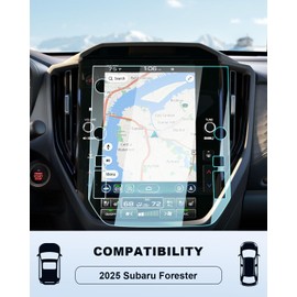 For 2026 Subaru Forester Screen Protector - 2025 2026 Forester Accessories (Premium/Sport/Limited/Touring) 9H Tempered Glass 11.6 Inch Navigation Film Anti-Scratch Reduce Fingerprints High Sensitivity