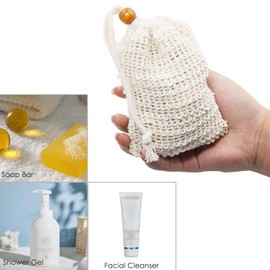 10pcs Soap Bag, Natural Fiber Soap Bags Organic Soap Bag With Pouch Holder Sisal Soap Bag for Foaming or Drying Soaps