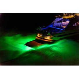 GFJMC Waterproof Ip68 Led Drain Plug Light 9w Underwater Boat Lights Marine Yacht Led Drain Plug Light for Fishing Swimming Diving Green (Green) 12-24V