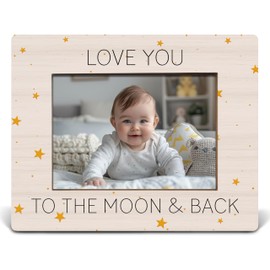 APJYM Love You to the Moon and Back Picture Frames 4x6, Romantic Gifts for Her Wife Girlfriend, Wedding Anniversary Valentine's Day Gifts for Girlfriend Boyfriend Husband Wife, Couples Picture Frame