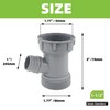 Dishwasher Drain Pipe Hose Adapter Wye, Kitchen Sink Pipe Adapter