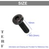 TERF® M3 X 10mm Torx Socket Pan Machine Screw Black