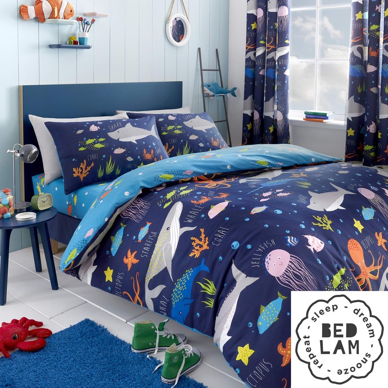 Bedlam Bedding, Boys, Children, Kids Fitted Sheet Single, Polyester, Multicolour