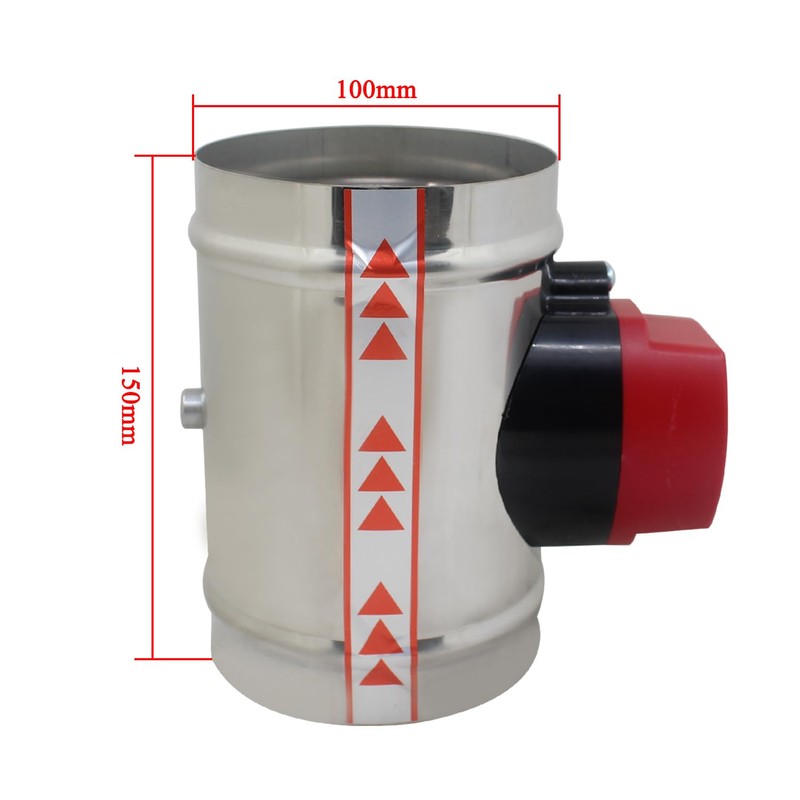 1 piece 220v - motorized damper air duct vent air