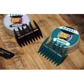 BABLO POMADE Mesh Comb for Men, Black & Green, Set of 2, Styling Barber