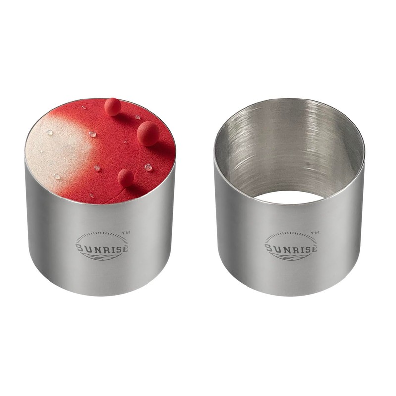 Seamless Round Food Ring, Stainless Steel (2.75 D x 2