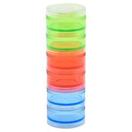 SOUTH BEND Multi-Color Screw Stack Jars – Colorful Plastic Storage Containers for Tackle Accessories