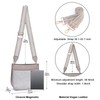 Caitina - Bolso bandolera de piel vegano para mujer, con