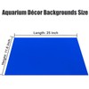 XCNO Blue Black Aquarium Background Poster Fish Tank Background Wallpaper