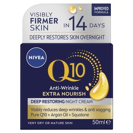 NIVEA Q10 Anti-Wrinkle Extra Nourish Deep Restoring Night Cream 50ml