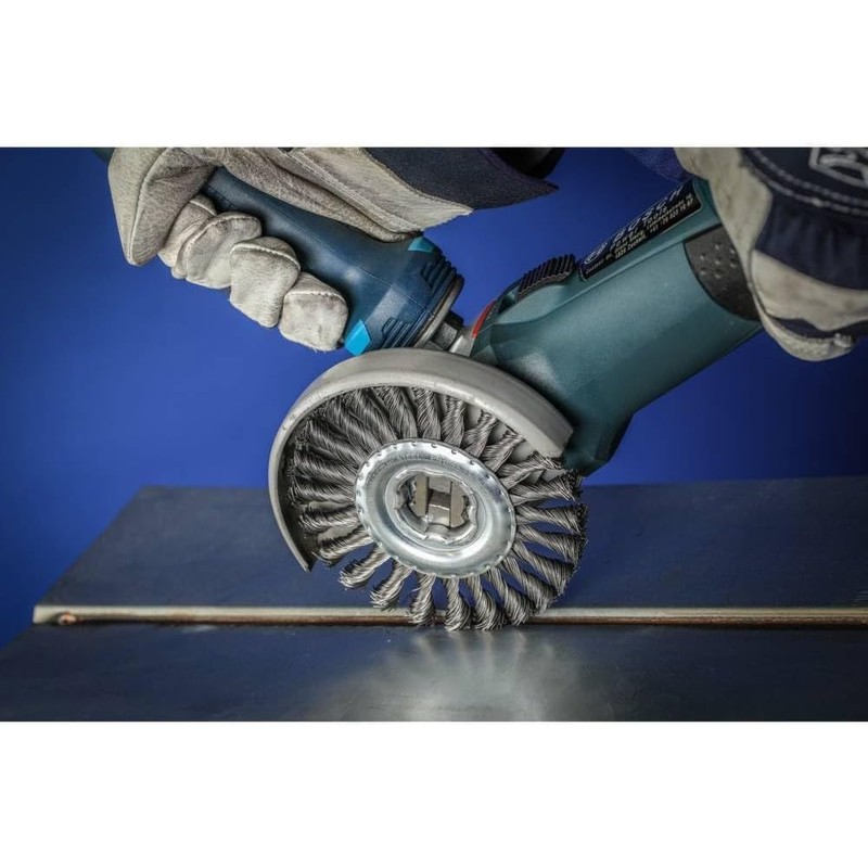 PFERD TOOLS Round Brush, 125 x 12 mm, Braided 0.50