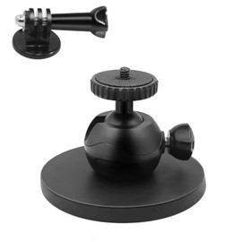 Universal Ball Head for Magnetic Car with Freedom Head Magnetic Camera Mount and Gopro10 Car Camera Mount Fixed Suction Cup Bracket 88mm for Go Pro Hero 9/8/7/6/5 GoPro Max, GoPro, APEMAN, Campark