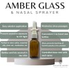 ADVANCED ASCENT Amber Glass 1 oz Nasal Sprayer! EMPTY, Refillable,