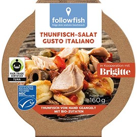 followfish MSC Fair Trade Gusto Italiano Tuna Salad 160g