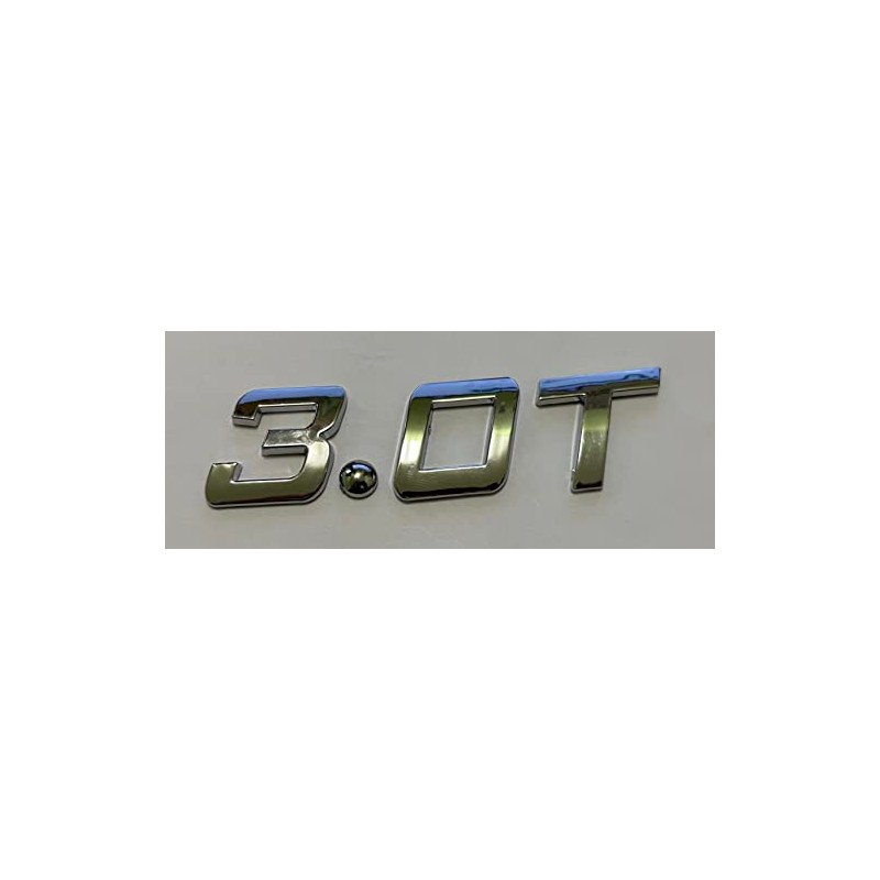 3D Chrome Emblem Sticker Logo 3.0T Turbo Loader Tuning Engine