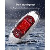 LBRST Oval LED Trailer Lights Red Led Side Marker Light