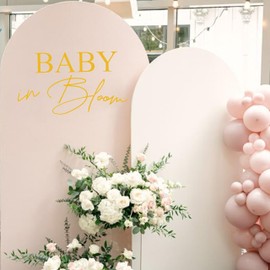 Capiont Baby in Bloom Decal - Gender Reveal Party Decals,Baby Shower Party Decorations，Balloon Arches or Photo Props. (Yellow Baby in Bloom)