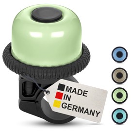 Fahrradklingel Kinder Jungen, Fahrradklingel Mädchen - Drehklingel Pastell Grün - Klingel Fahrrad Kinder, Klingel Kinderfahrrad, Laufrad - klingelt laut, einfache Montage