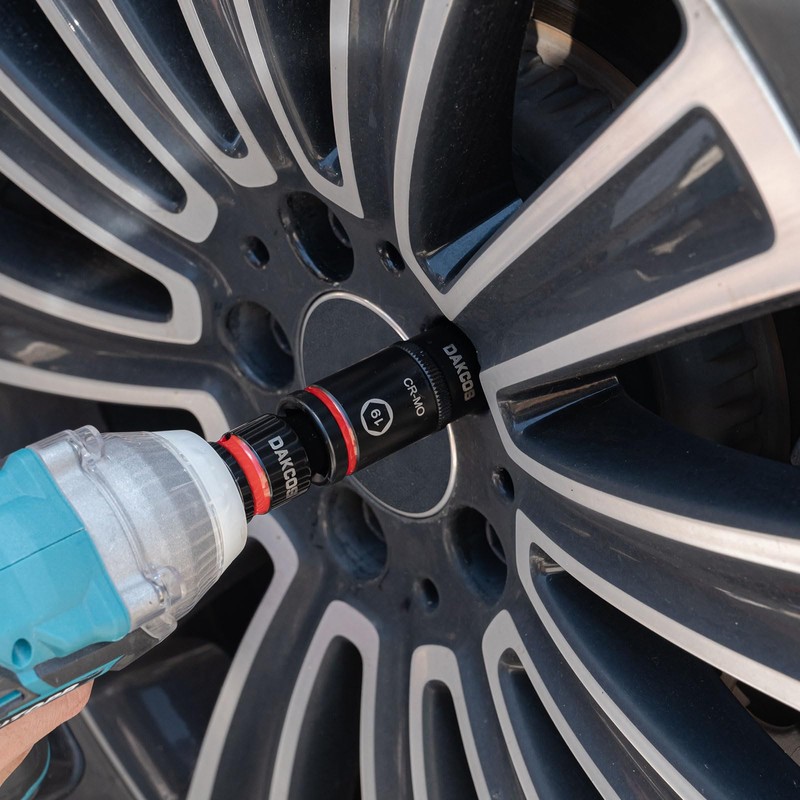 DAKCOS Lug Nut Impact Socket Set,Double Ended Thin Wall Wheel