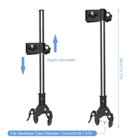 Universal umbrella holder, retractable umbrella holder, bicycle umbrella stand, thickened stainless steel, suitable for bicycle/wheelchair/pram/fishing chair/golf cart