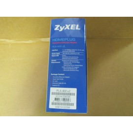 ZyXEL PLA-400 V2 HOMEPLUG POWERLINE ETHERNET ADAPTER NEW