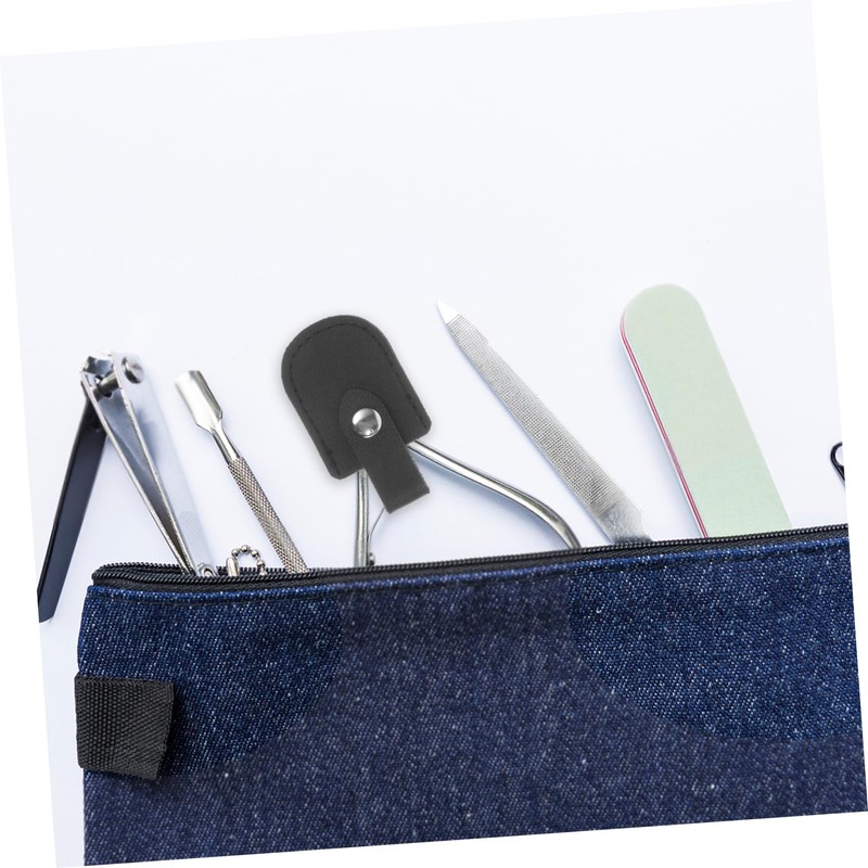 FOMIYES 5pcs Pedicure Scissor Protective Cover Pu Manicure Tool Sleeve
