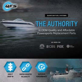 QFS OEM Marine/Outboard Fuel Pump Replacement for Yamaha 225 EFI 4 Stroke, F 300HP F 350HP FL300HP FL350HP AFP-4000, F200, F225, LF200, LF225, 2002-2005