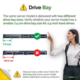 WorkDone 2.5" Hard Drive Caddy Tray - Compatible for Dell PowerEdge Server and XC Series - 14th Generation R440 R640 R740 R740xd R840 R940 R6415 R7425 - DXD9H SSD SAS Hard Drive Caddy Tray