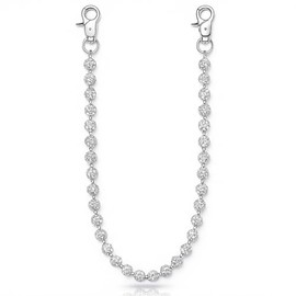 Quelay Wallet Chain Layered Pants Chains Ceramic Bead Waist Keychain for Men Women Goth Punk Jeans Clothing Bag Accessories (Stylish)