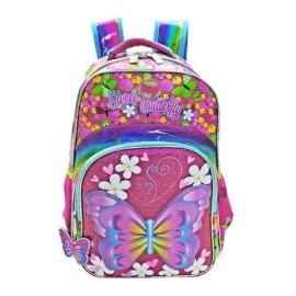 Wily's Mochila Escolar Mariposas Primaria Backpack Uni31 Color Rosa