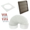 Spares2go Exterior Wall Venting Kit for Belling Cooker Hoods (Brown,