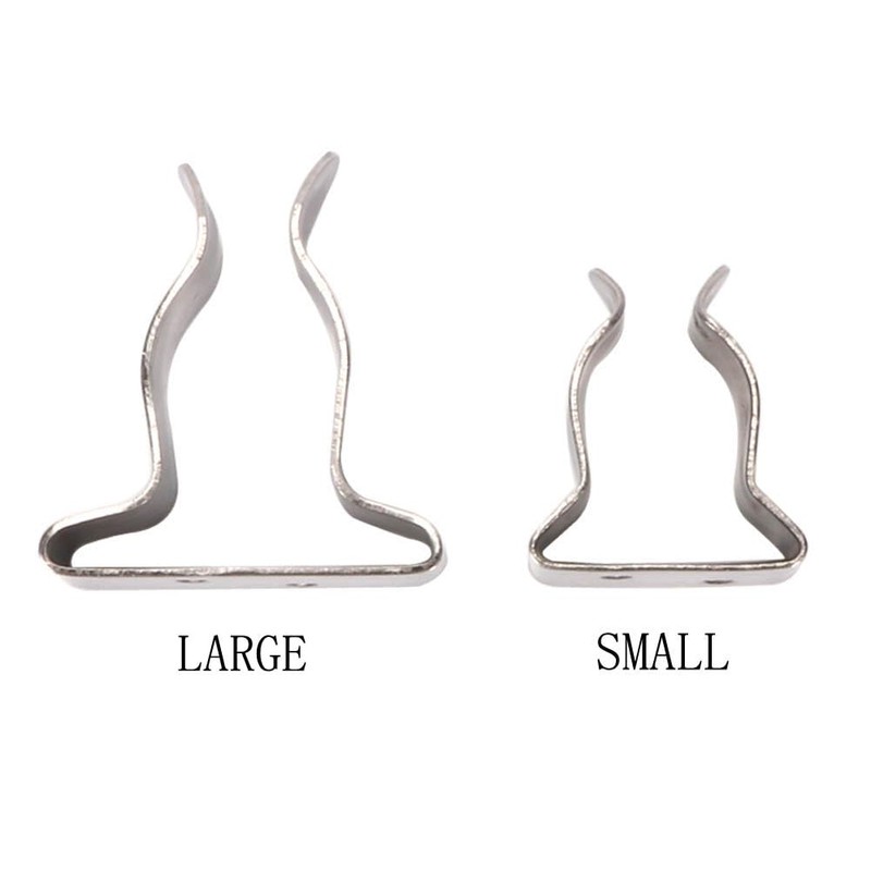 COC-LF 4 Pieces Boat Hook Holder Stainless Steel Spring Clamp