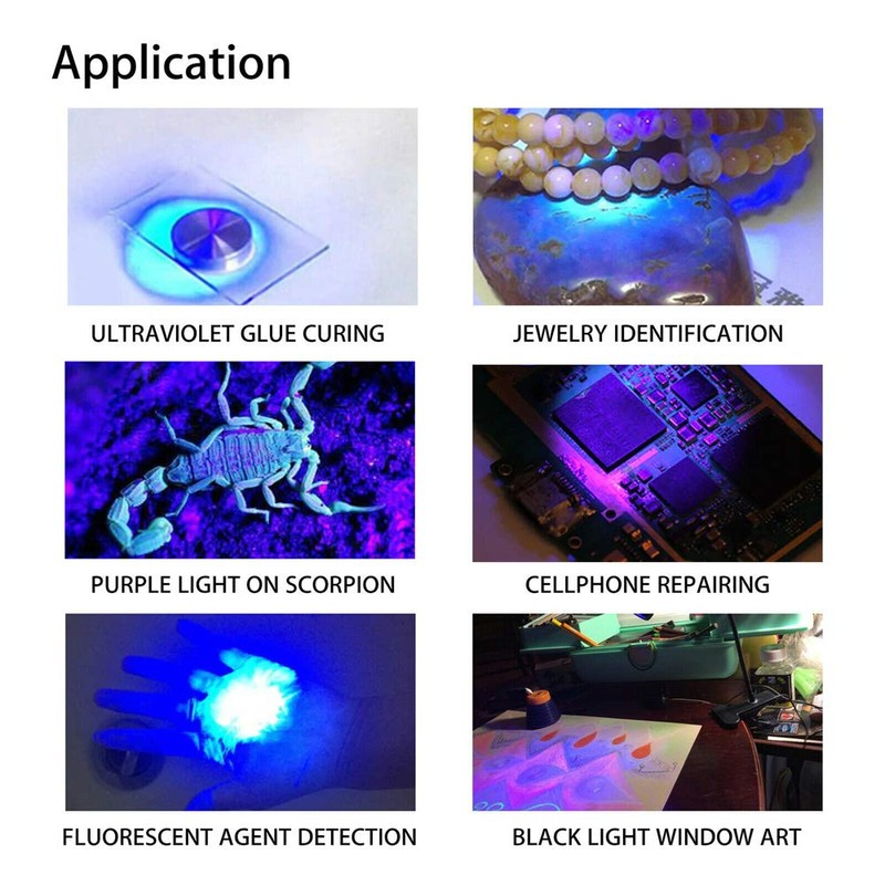 ULIKELED 3W 395NM LED Black Light, Flexible Gooseneck UV Blacklight