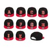 4sold ABC Letter Snapback Cap in Red Black/White with Letters