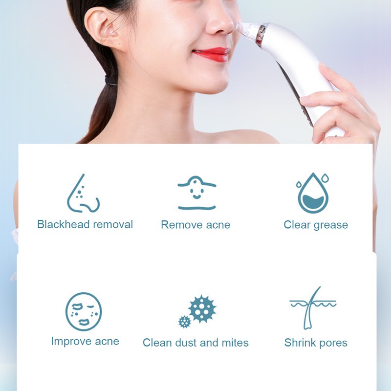 Electric Facial Pore Cleansing Remove Blackhead Acne Vacuum Suction Instrument
