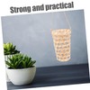 Mipcase 2Pcs Bamboo Woven Hanging Flower Planter Baskets with Burlap