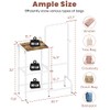 Whoonba Floor-Standing 3-Tier Purse Organizer, High-Capacity Bag Holder with 8