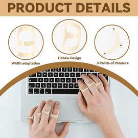 JUGUTA 5 Stück Fingerschiene, Fingerschutz Ovale Fingerschiene Kunststoff Wasserdicht Mallet-Finger Splint Für Schlegelfinge, Arthritis Finger, Fingergelenkschutz, Mallet-Fingerschiene (6,7,8,9,10)