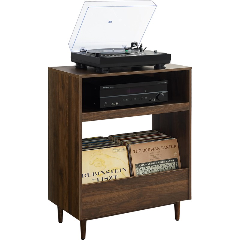 Crosley Furniture Liam Turntable Record Player Stand with Storage for