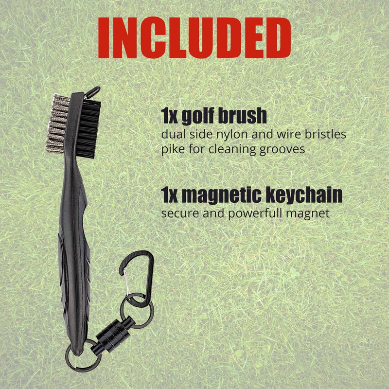 59Golf - Golf Club Cleaning Brush + Magnetic Keyring