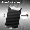 SBYURE Carbon Fiber Pocket Clipboard,A6 Size Black Clipboard Reinforced with