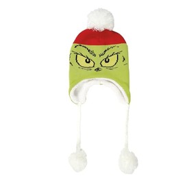 Department 56 Snowpinions Dr. Seuss Grinch Face Snowwear Adult, Multicolor