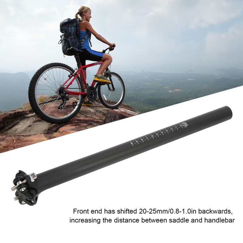 Bike Seat Post Lightweight Version Seatpost 27.2mm Carbon Fiber Seat