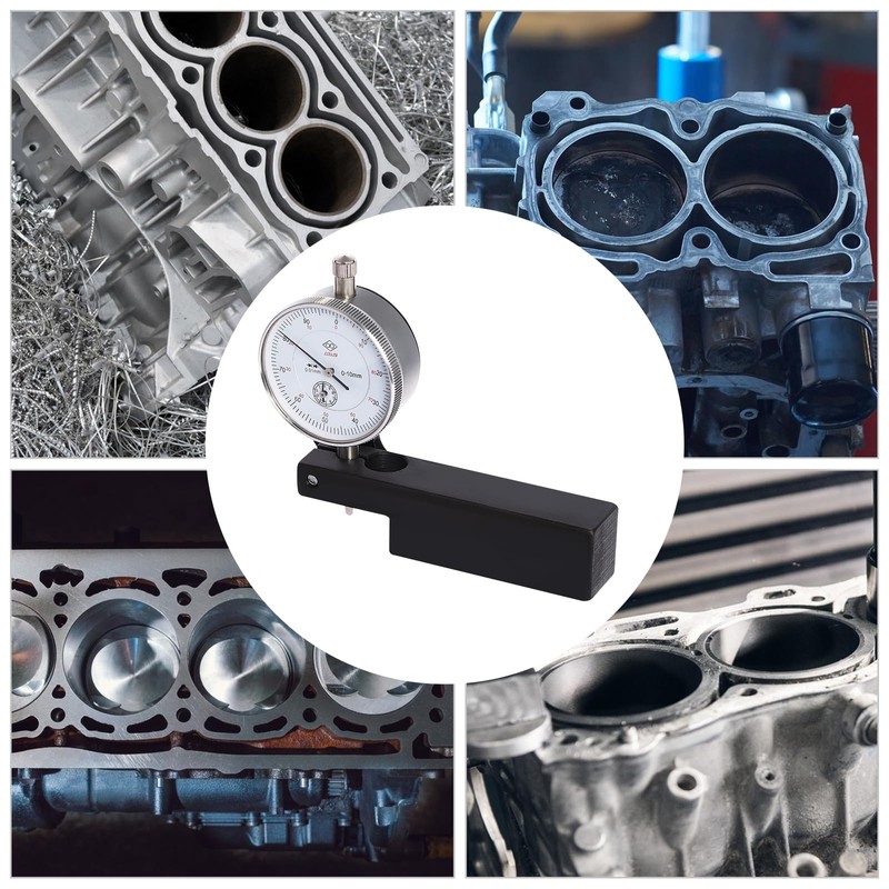 Cylinder Liner Protrusion Gauge, 0.00039" Precision Dial Indicator Kit with