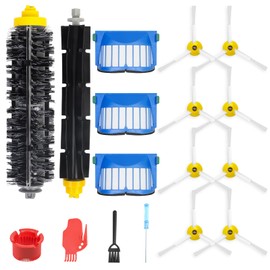 Replacement Parts for iRobot Roomba 600 Series 694 692 675 690 671 677 680 660 665 651 650 614 & 500 Series 595 585 564,1 Bristle and Flexible Beater Brush, 3 Filters, 8 Side Brushes