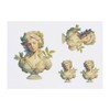 4 x 'Greek Woman Bust Statue ' Temporary Tattoos - Water Resistant, Skin-Safe, Non-Toxic Transfers, Mixed Sizes (TO00085660)