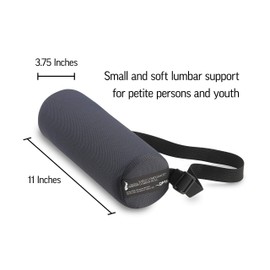 The Original McKenzie Early Compliance Lumbar Roll - Small and Soft Low Back Support for Office Chairs and Car Seats (704)